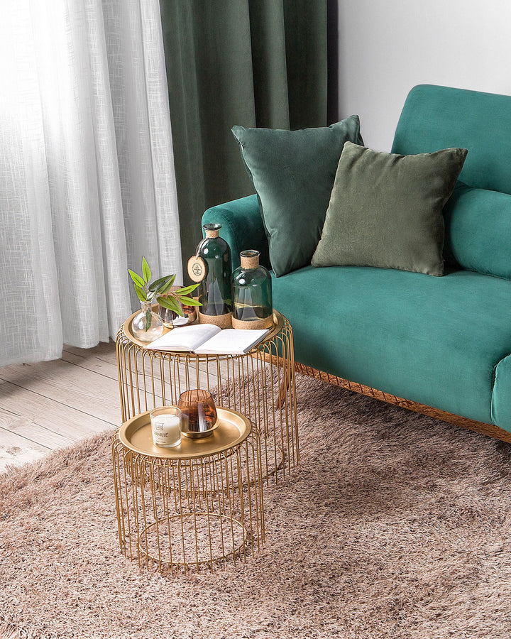 Eina 3 Seater Sofa Emerald Green Velvet