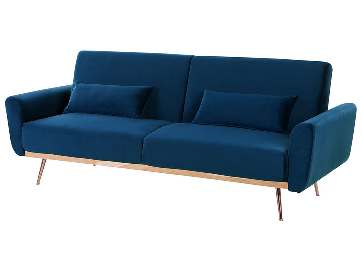 Eina 3 Seater Sofa Navy Blue Velvet