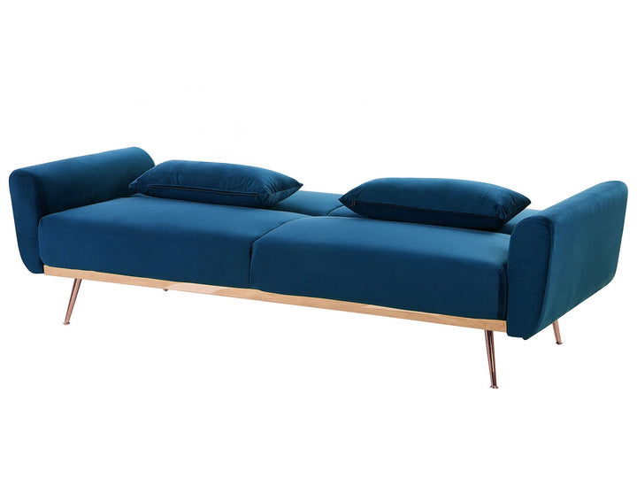 Eina 3 Seater Sofa Navy Blue Velvet