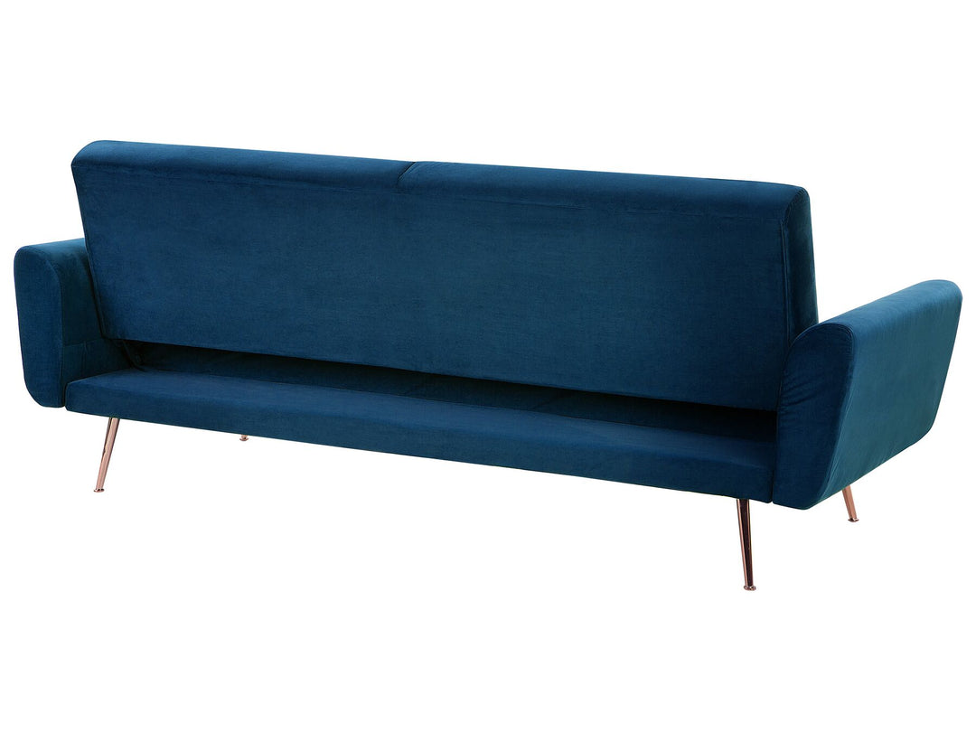 Eina 3 Seater Sofa Navy Blue Velvet