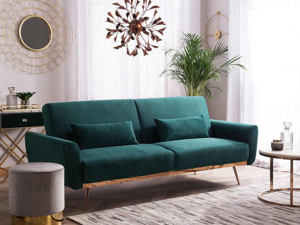 Eina 3 Seater Sofa Emerald Green Velvet