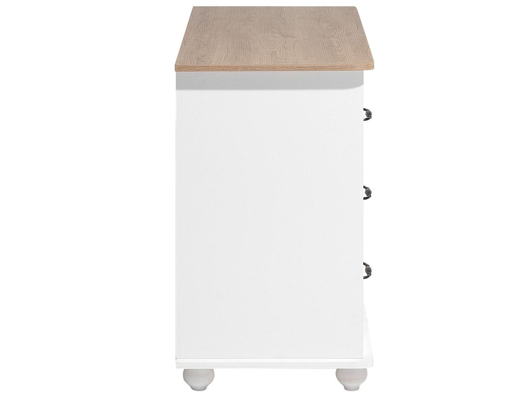 Everett 3 Drawer Chest White