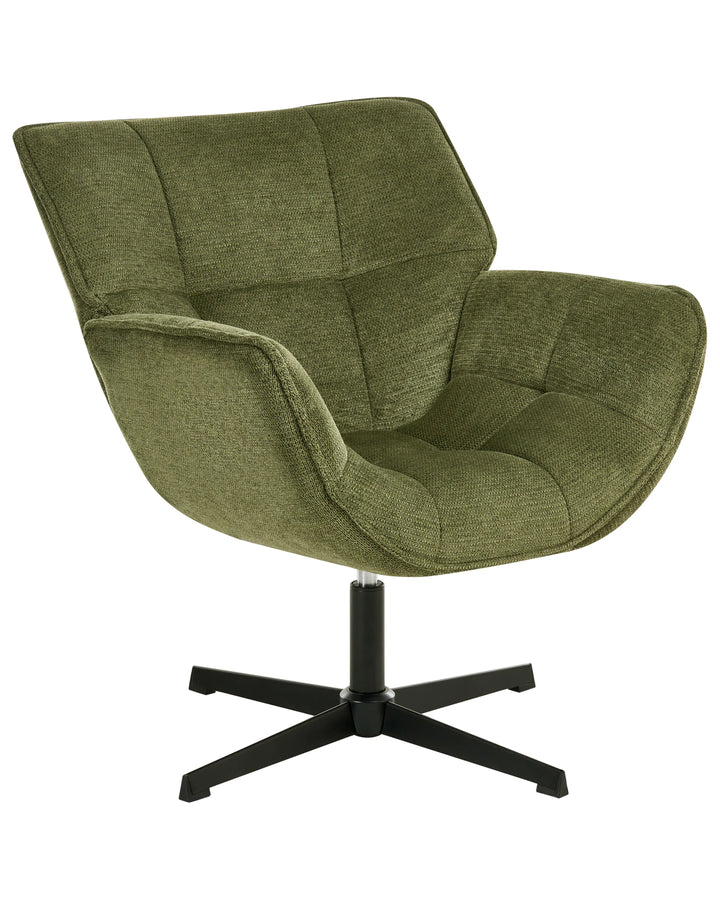 Auma Swivel Armchair Fabric Green