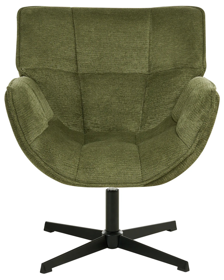 Auma Swivel Armchair Fabric Green