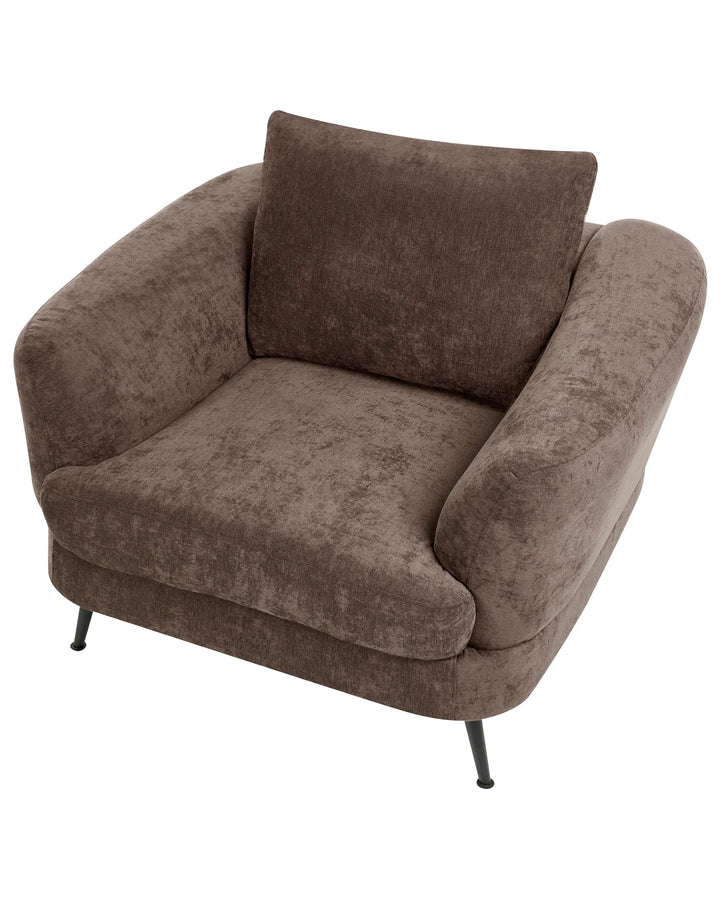 Kjaer Armchair Chenille Dark Brown