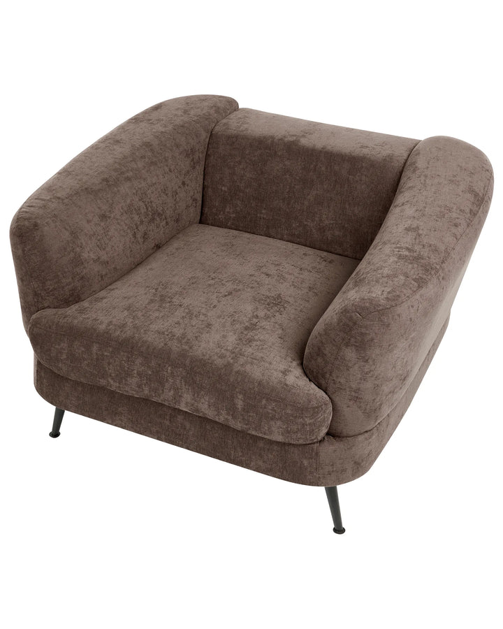 Kjaer Armchair Chenille Dark Brown