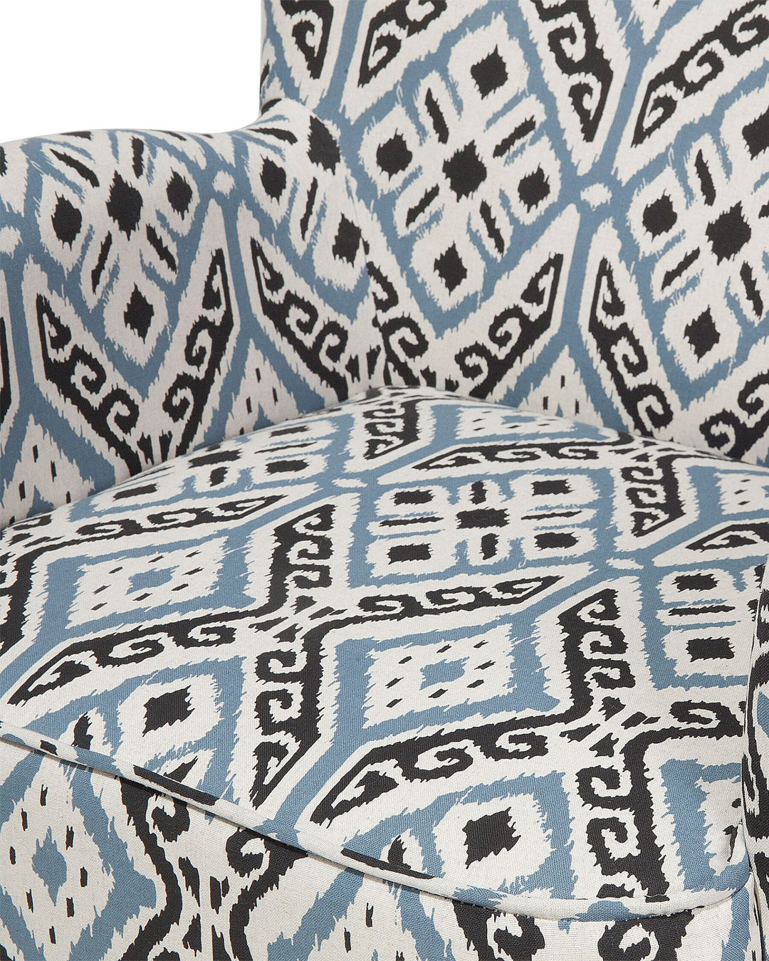 Tumba Armchair with Footstool Fabric Multicolour
