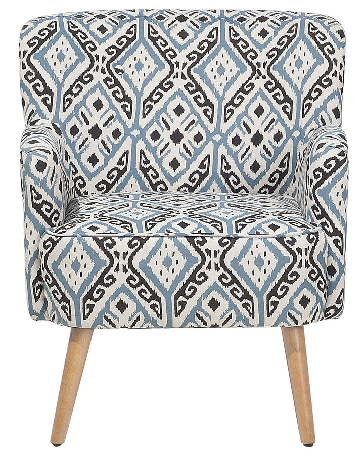 Tumba Armchair with Footstool Fabric Multicolour