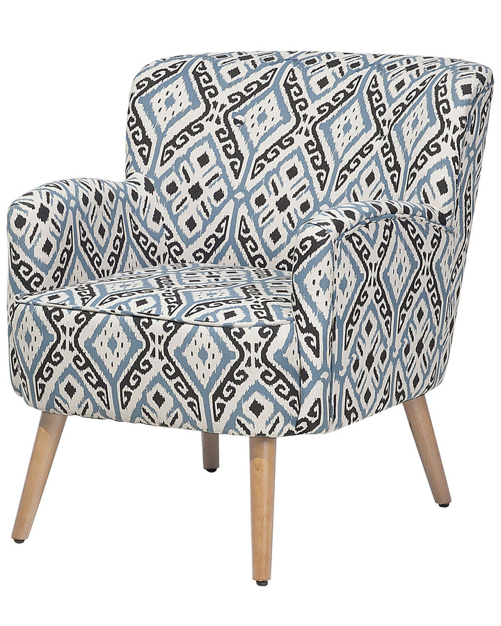 Tumba Armchair with Footstool Fabric Multicolour