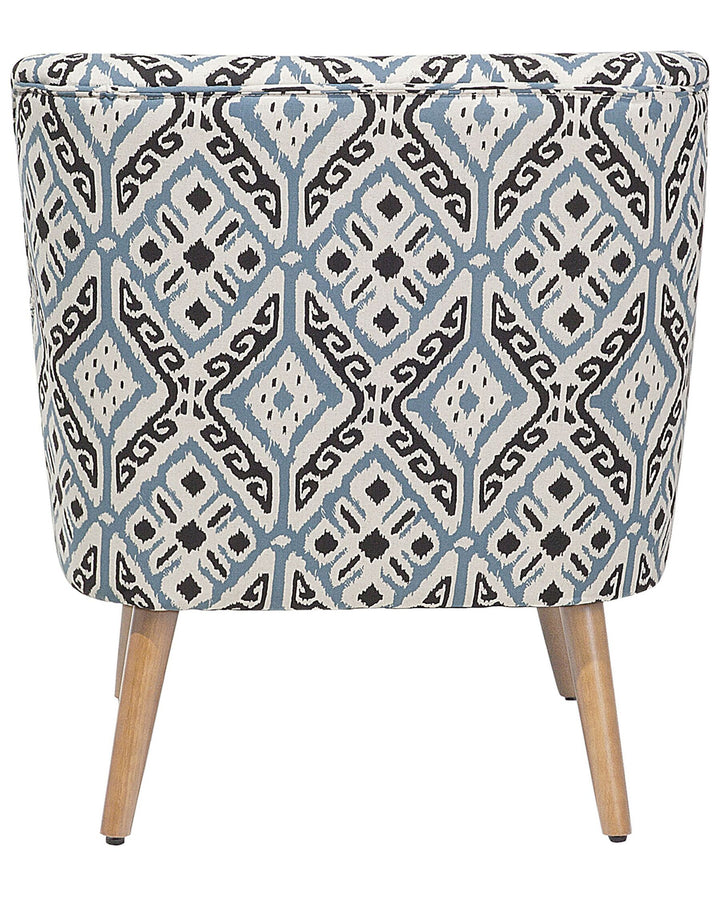 Tumba Armchair with Footstool Fabric Multicolour