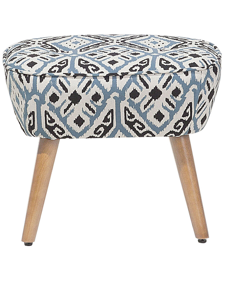 Tumba Armchair with Footstool Fabric Multicolour