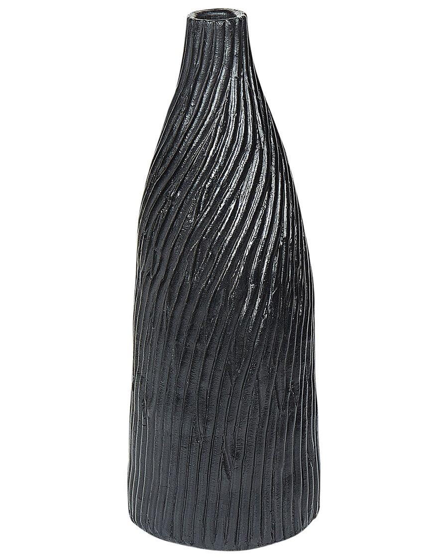 Florentia Decorative Vase Ceramic 50 cm Black