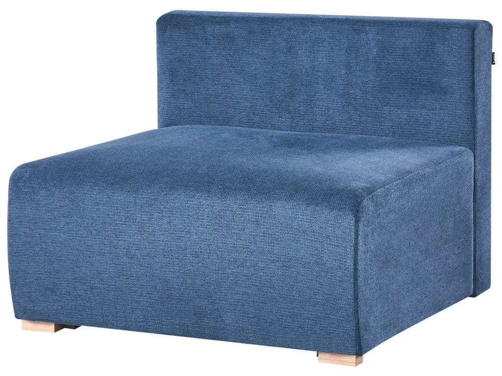 Modular Corner Sofa Fabric Blue Left Han Averni