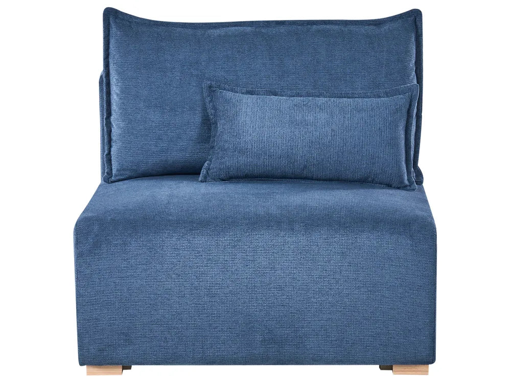 Modular Corner Sofa Fabric Blue Left Han Averni