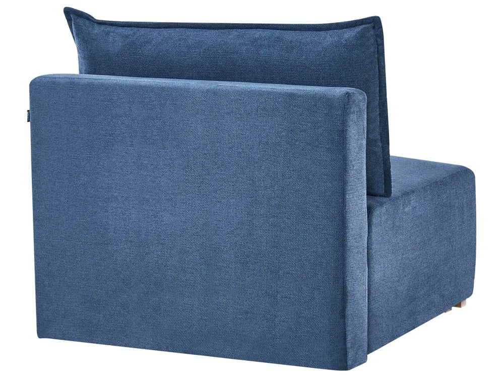 Modular Corner Sofa Fabric Blue Left Han Averni