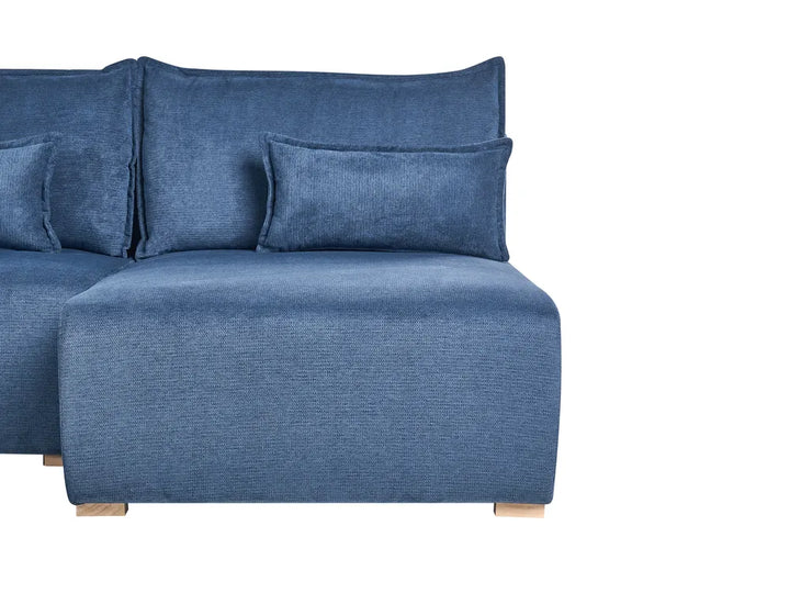Modular Corner Sofa Fabric Blue Left Han Averni