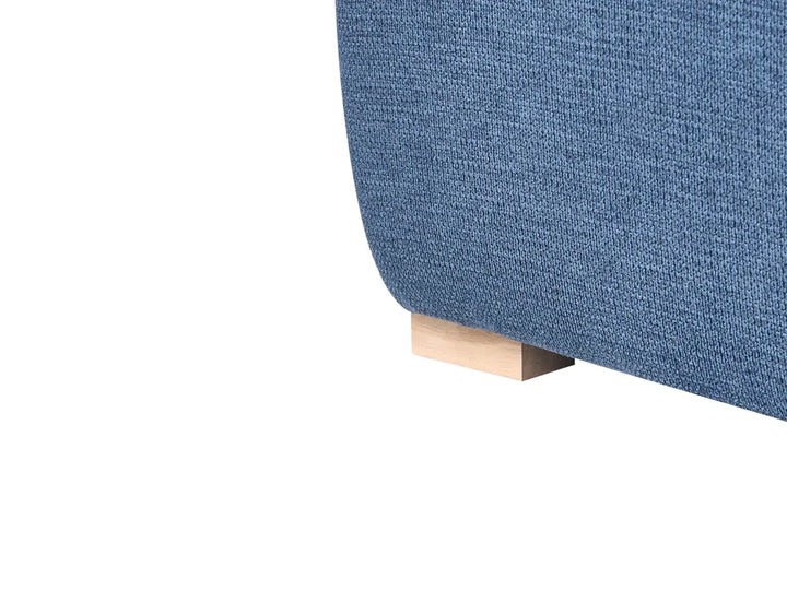 Modular Corner Sofa Fabric Blue Left Han Averni