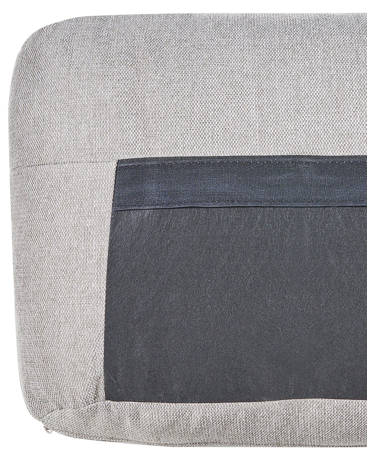 Armchair Fabric Light Grey Hillam