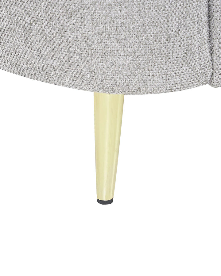 Armchair Fabric Light Grey Hillam
