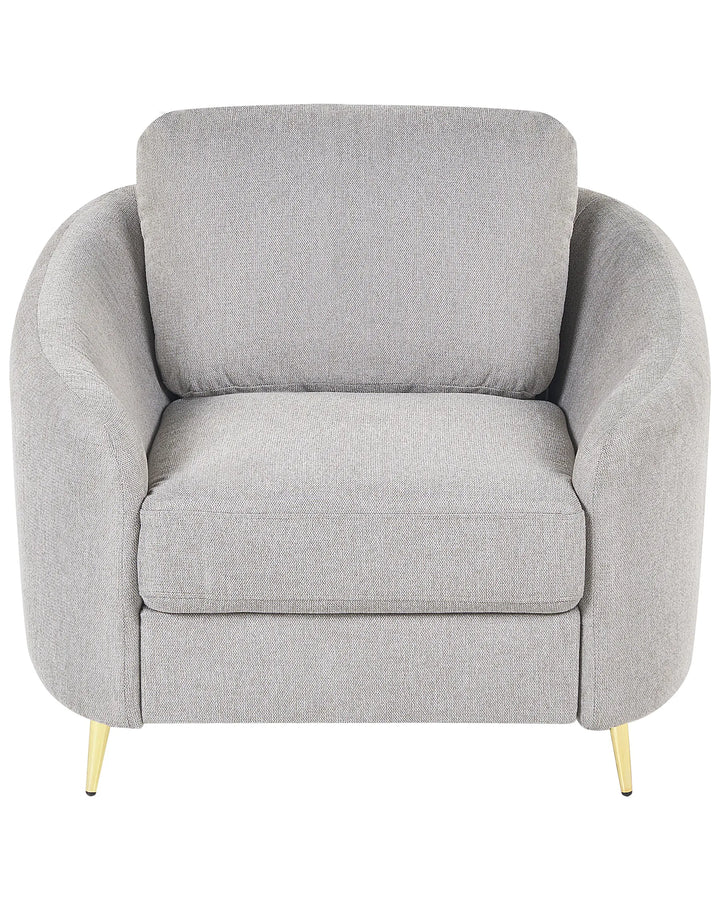 Armchair Fabric Light Grey Hillam