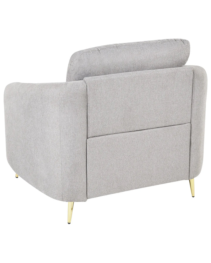 Armchair Fabric Light Grey Hillam