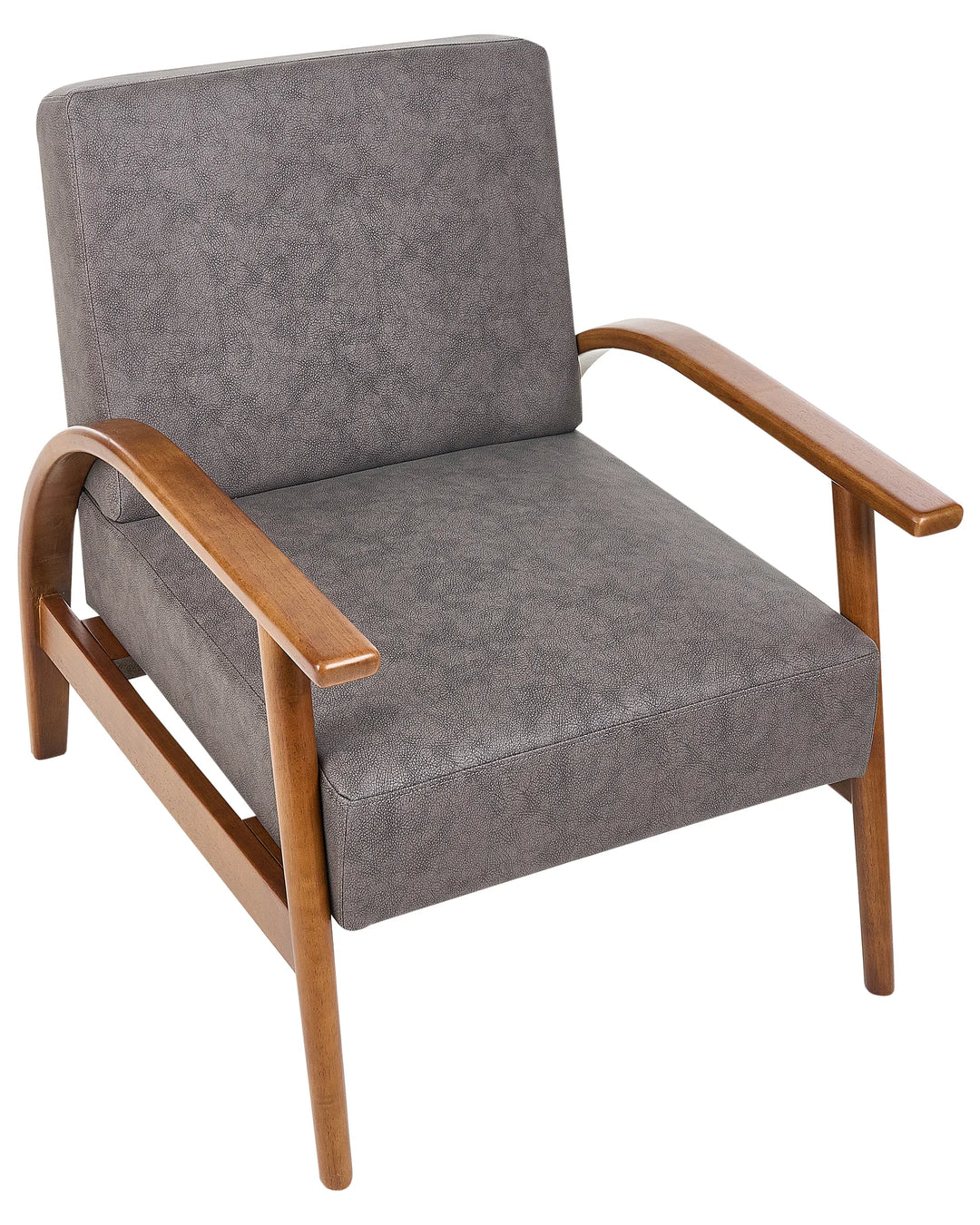 Skara Armchair Faux Leather Dark Brown