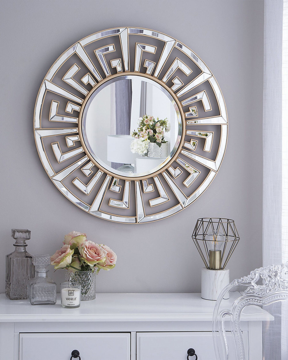 Flers Wall Mirror Metal Gold