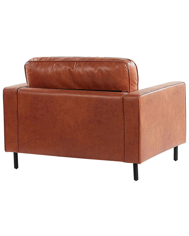 Savalen Armchair Faux Leather Golden Brown