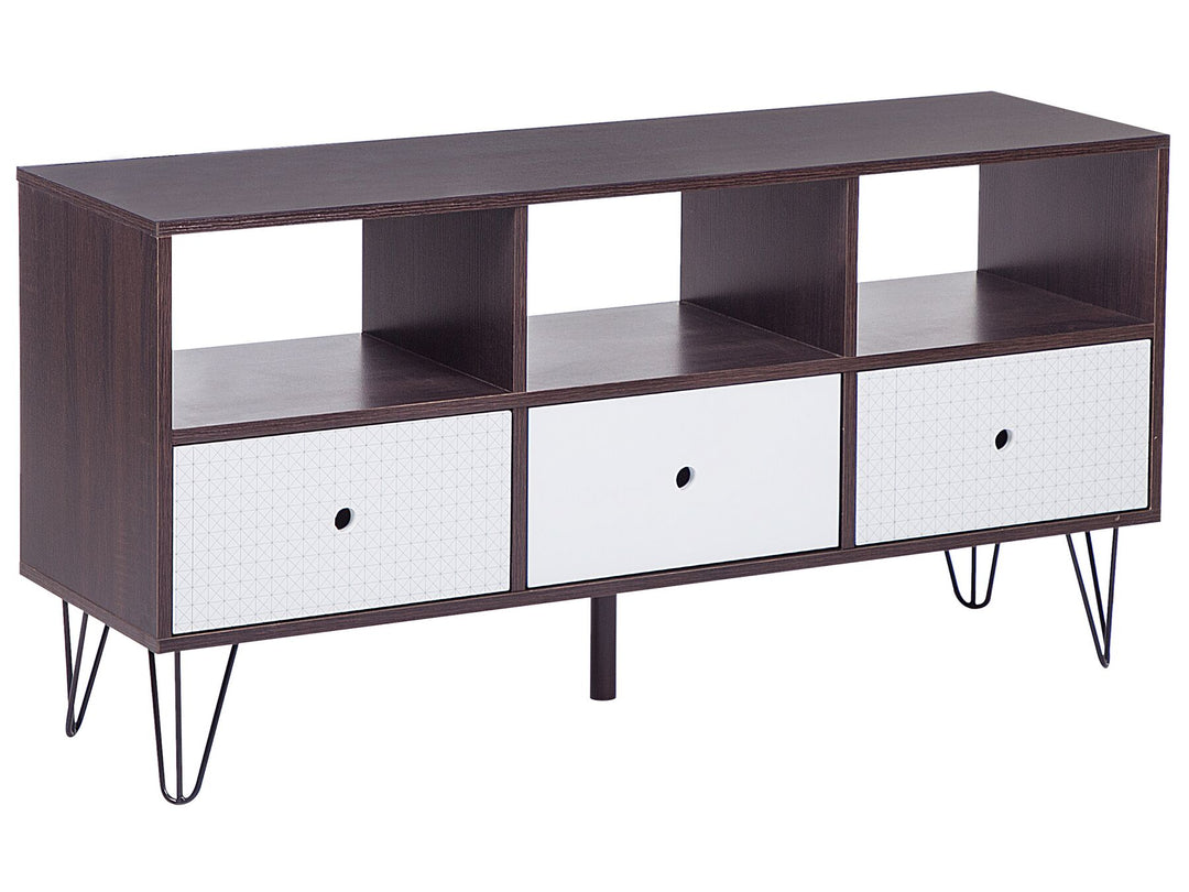TV Stand Brown/ White FOSTON