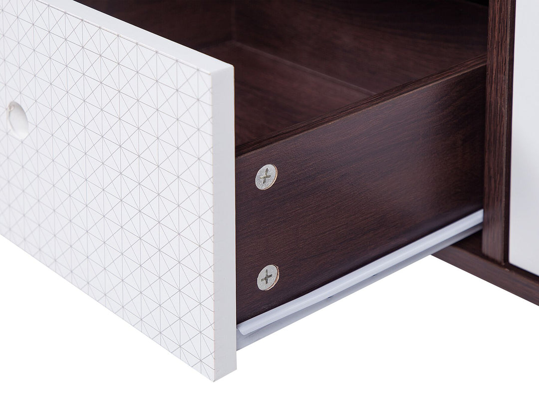 TV Stand Brown/ White Arainn