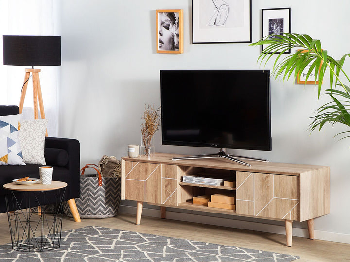 TV Stand FRANKLIN Light Brown