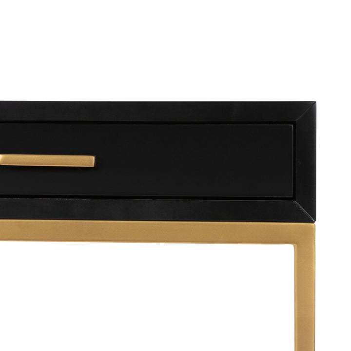 D.I. Designs Berkeley Black Bedside Table | 1 Drawer