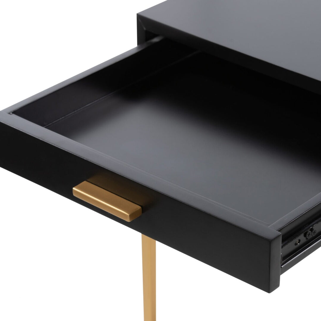 D.I. Designs Berkeley Black Bedside Table | 1 Drawer