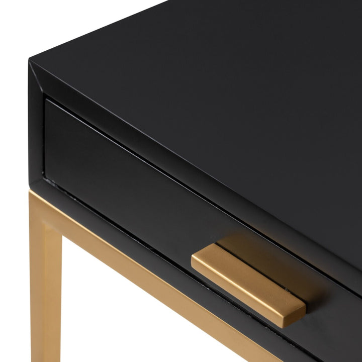 D.I. Designs Berkeley Black Bedside Table | 1 Drawer