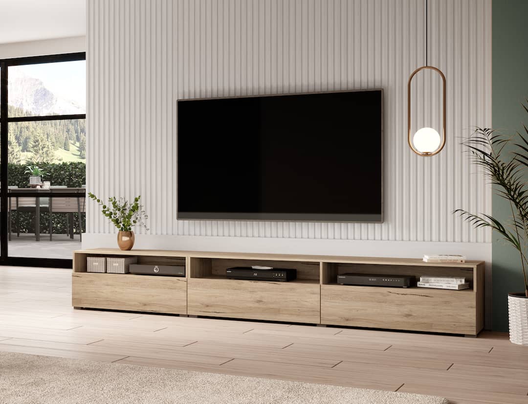 Baros 40 TV Cabinet in San Remo Oak