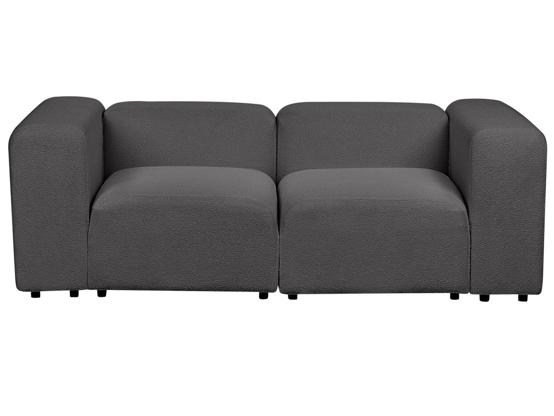 Falsterbo 2 Seater Modular Boucle Sofa Dark Grey