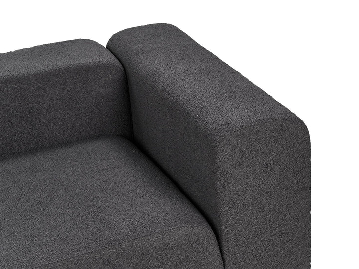 Falsterbo 2 Seater Modular Boucle Sofa Dark Grey