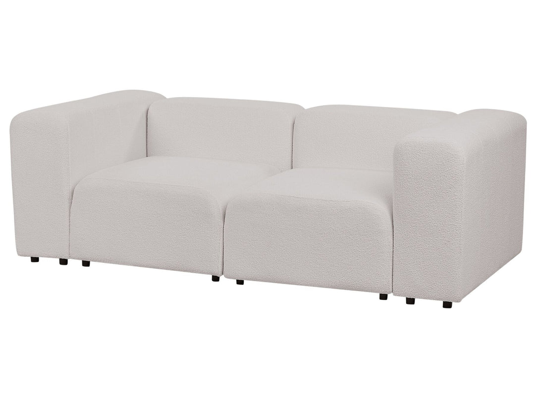 Falsterbo 2 Seater Modular Boucle Sofa Light Grey