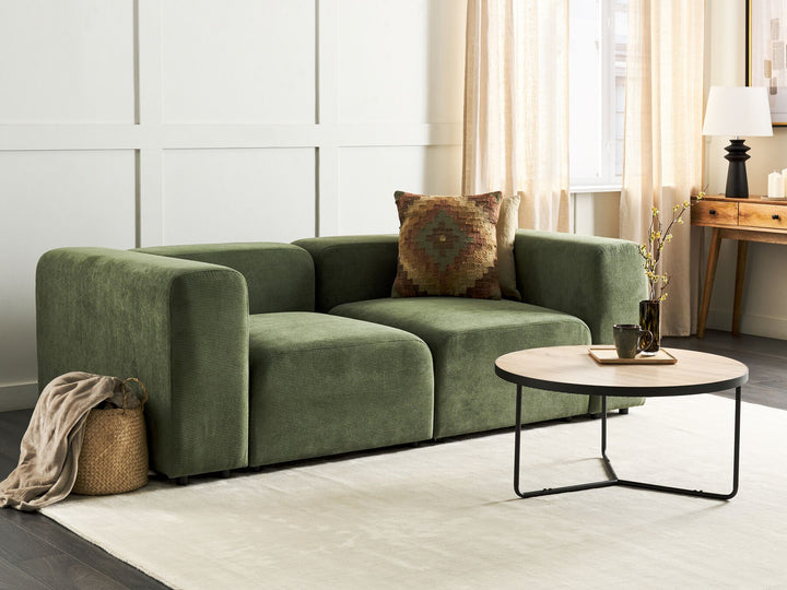 Falsterbo 2 Seater Modular Corduroy Sofa Green