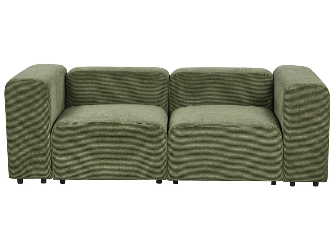 Falsterbo 2 Seater Modular Corduroy Sofa Green