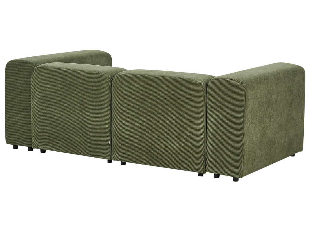 Falsterbo 2 Seater Modular Corduroy Sofa Green