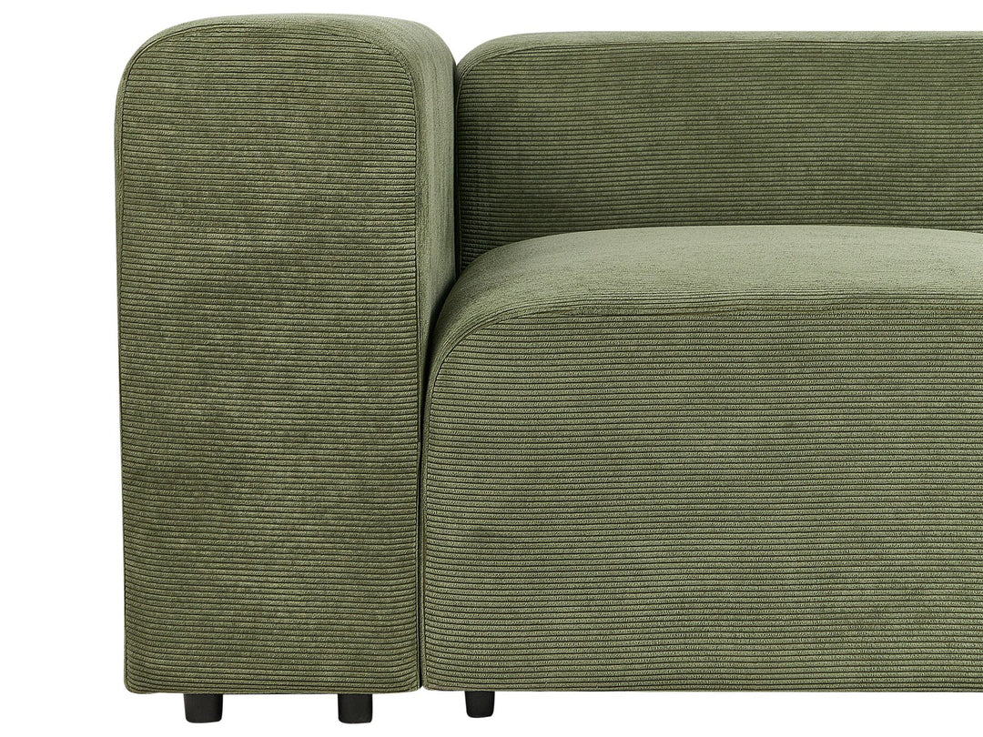 Falsterbo 2 Seater Modular Corduroy Sofa Green