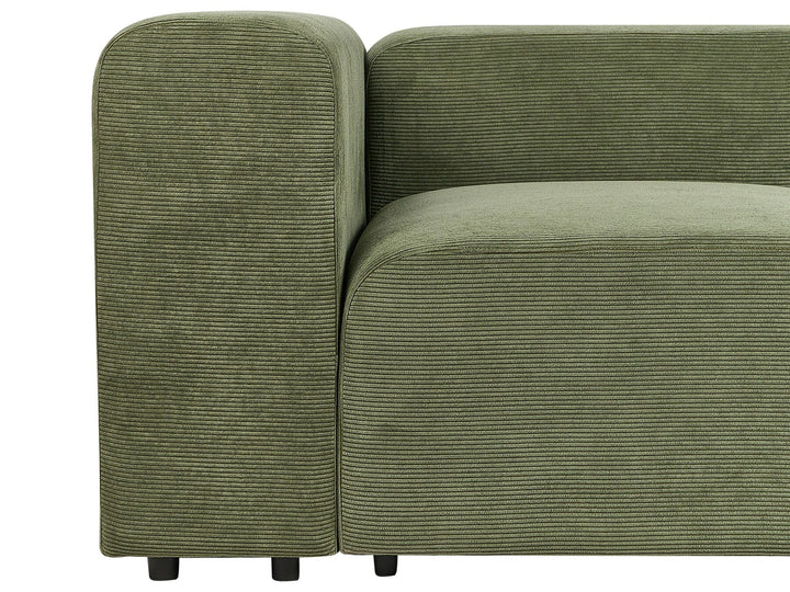 Falsterbo 2 Seater Modular Corduroy Sofa Green