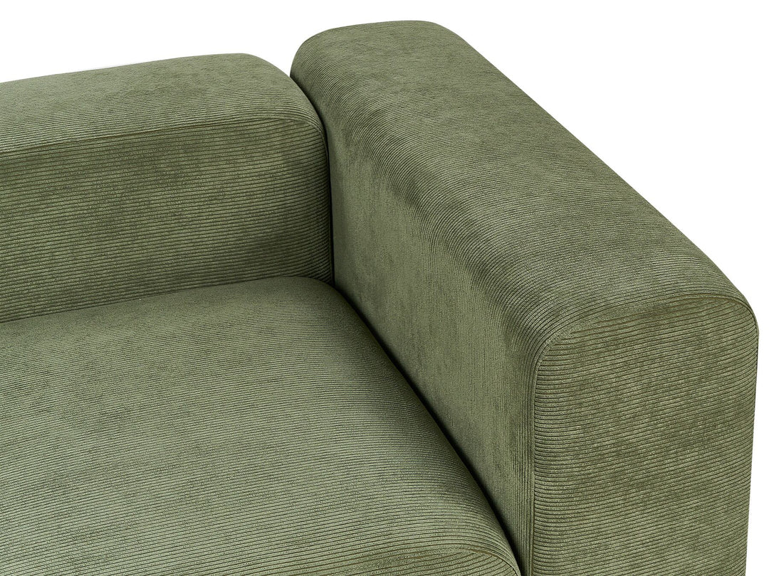 Falsterbo 2 Seater Modular Corduroy Sofa Green