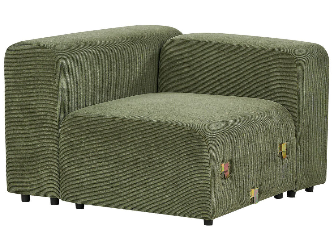 Falsterbo 2 Seater Modular Corduroy Sofa Green