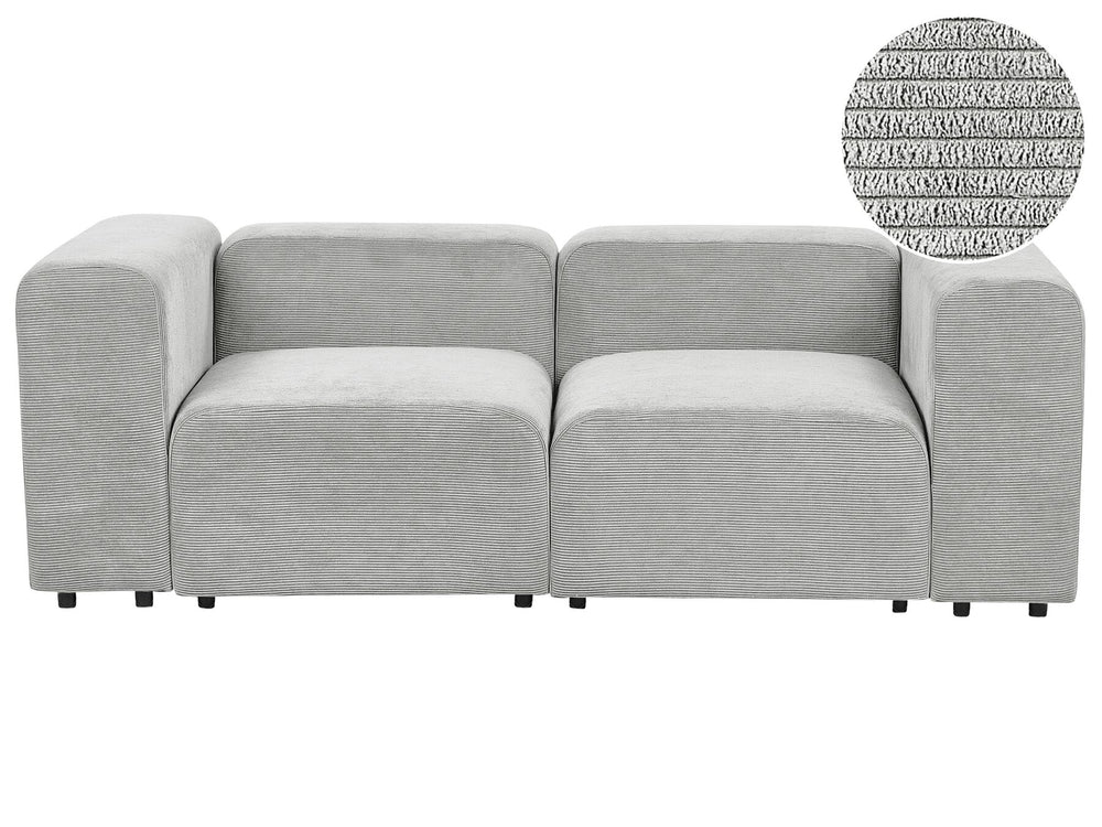 Falsterbo 2 Seater Modular Corduroy Sofa Grey