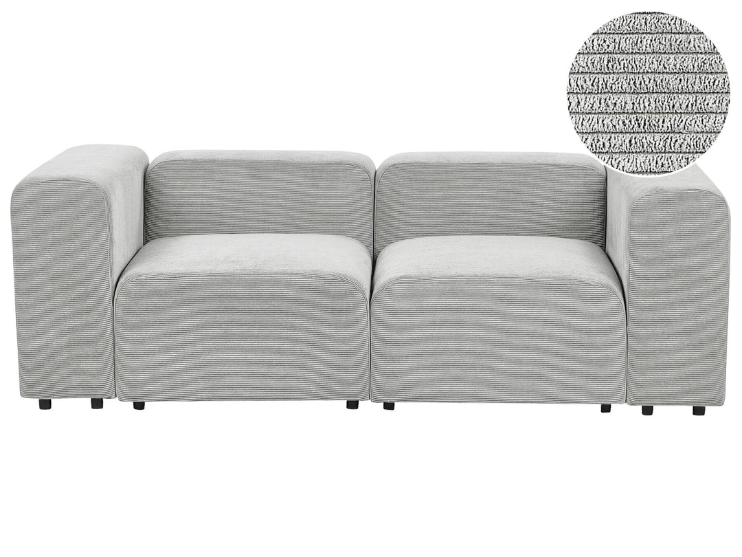 Falsterbo 2 Seater Modular Corduroy Sofa Grey