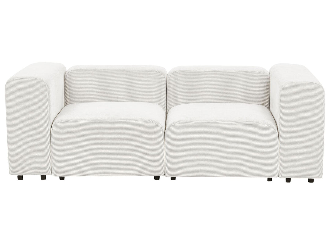 Falsterbo 2 Seater Modular Corduroy Sofa White