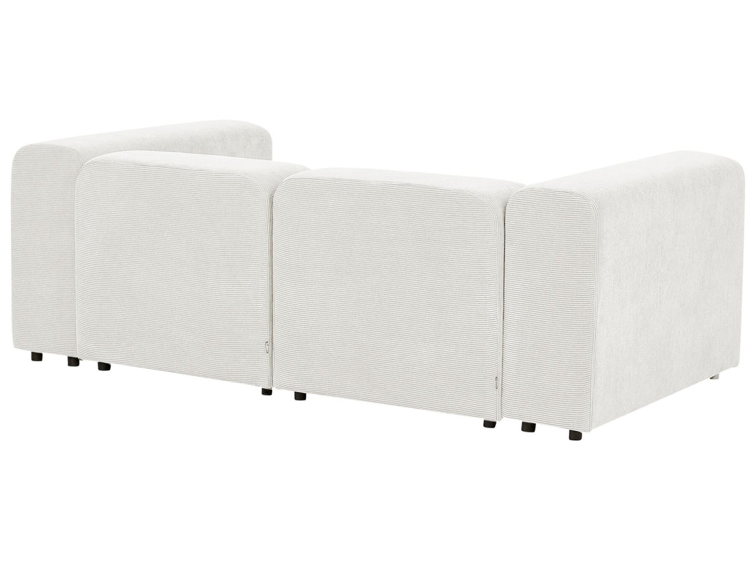 Falsterbo 2 Seater Modular Corduroy Sofa White