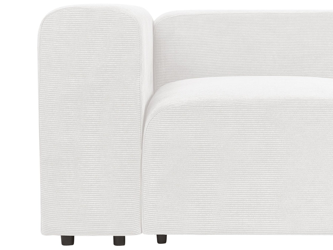 Falsterbo 2 Seater Modular Corduroy Sofa White